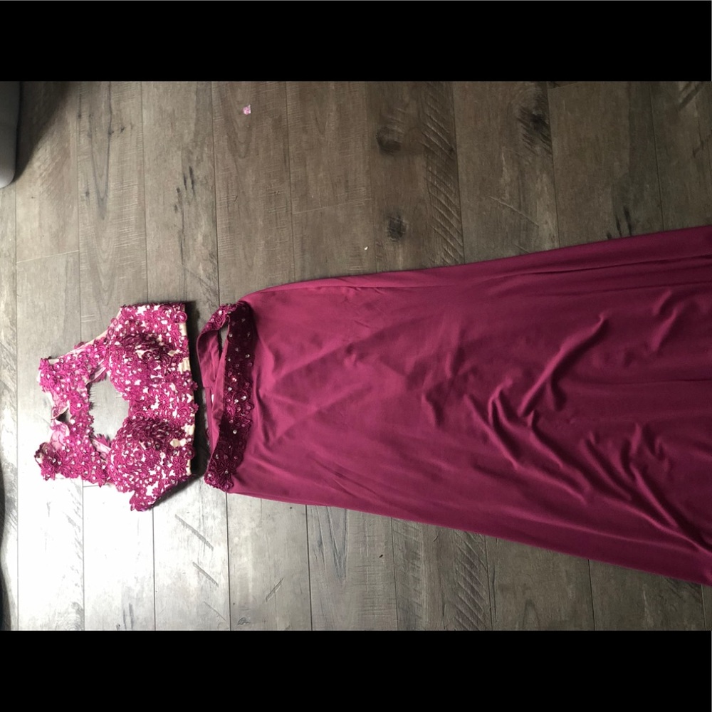 Long two piece dress